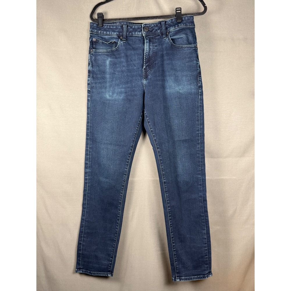Express Hyper Stretch Athletic Slim Jeans Mens 31x32 Dark Blue Denim 022750253